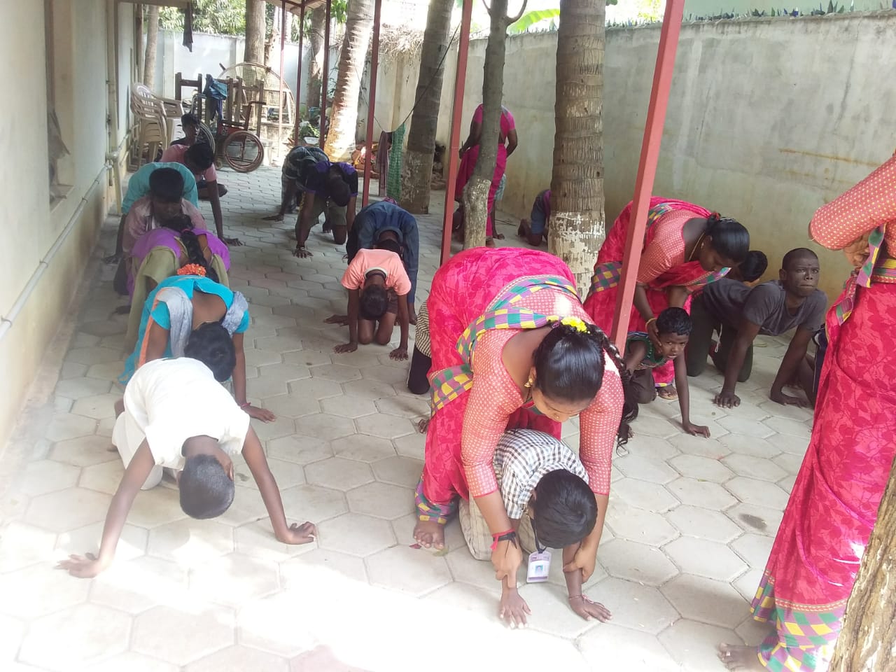 Yoga session